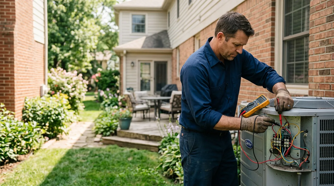 HVAC technician working near Knifley, KY